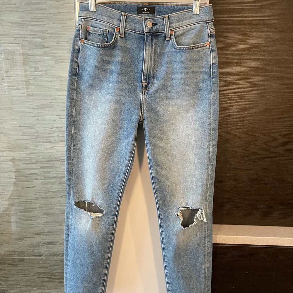 7 For All Mankind Skinny High Rise Jeans